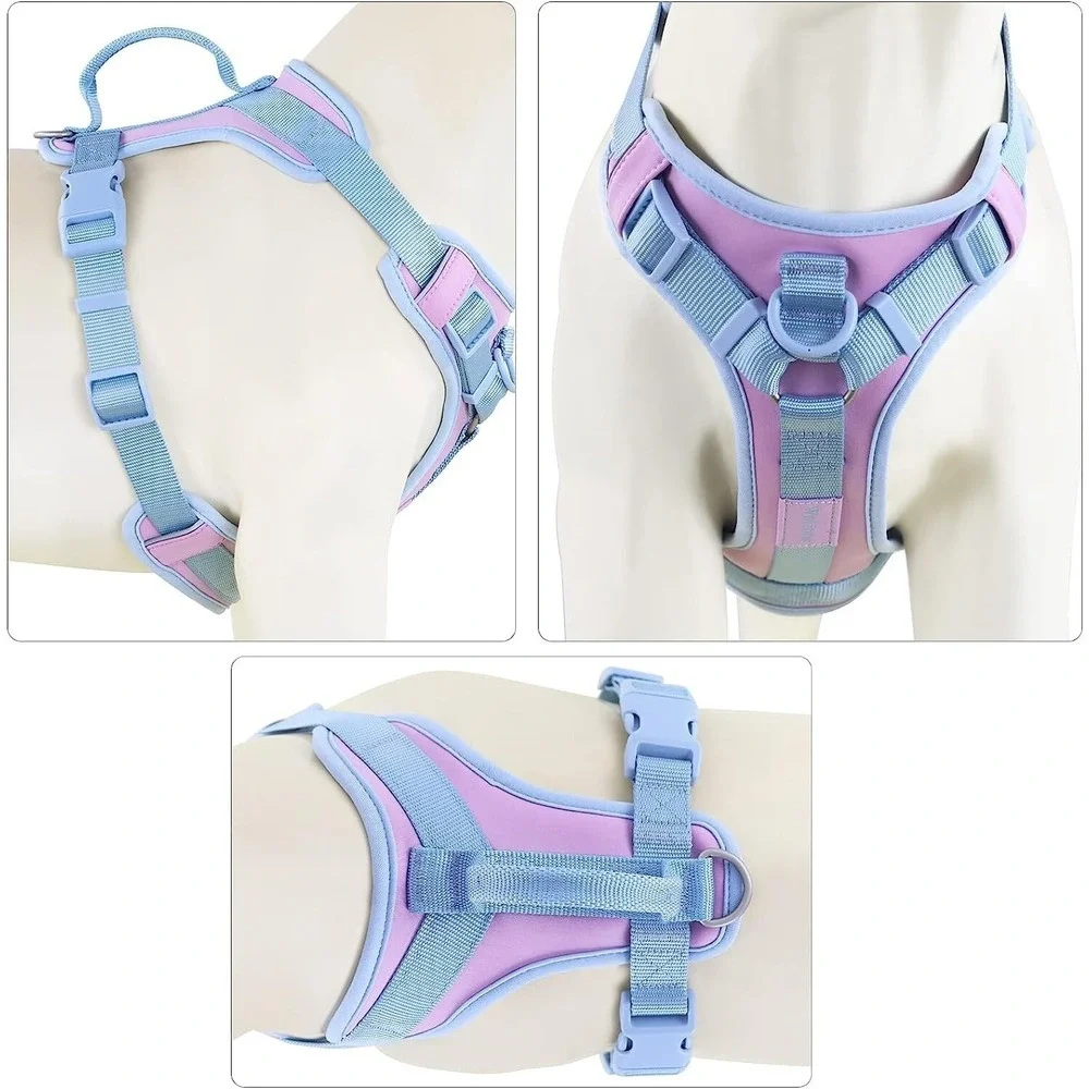 Wolfone No Pull Dog Harness Adjustable Soft Padded Pet Vest Handle Size Small